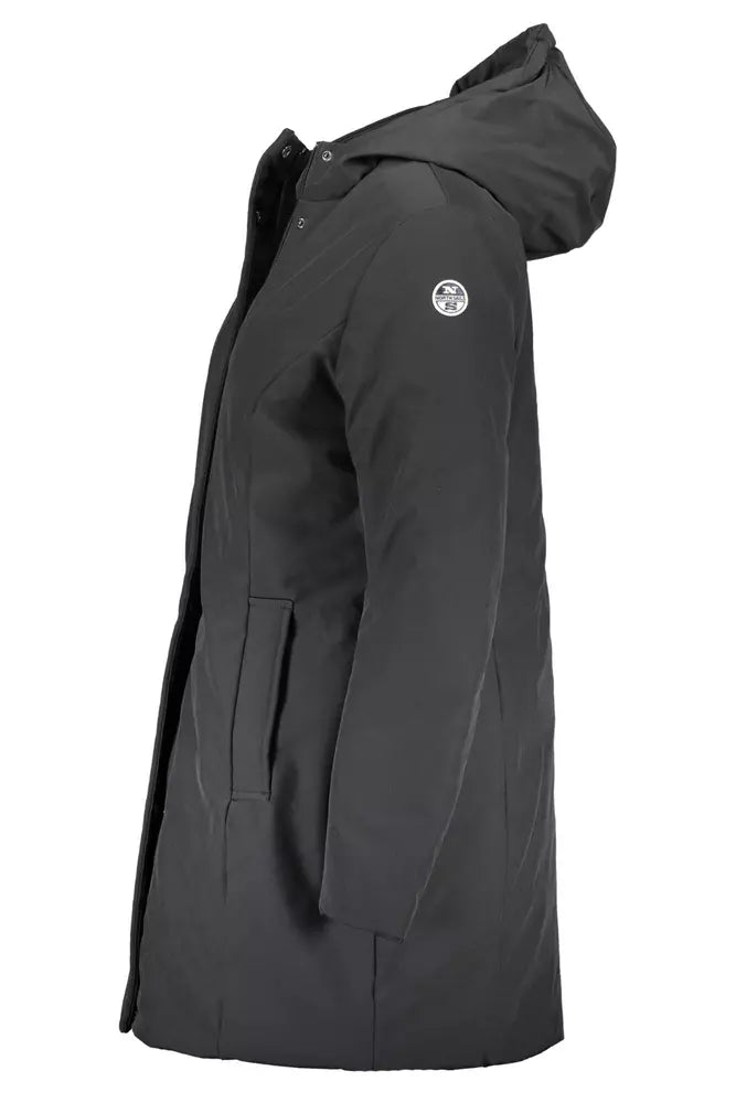 North Sails Sleek Hooded Jacket with Chic Logo Detail