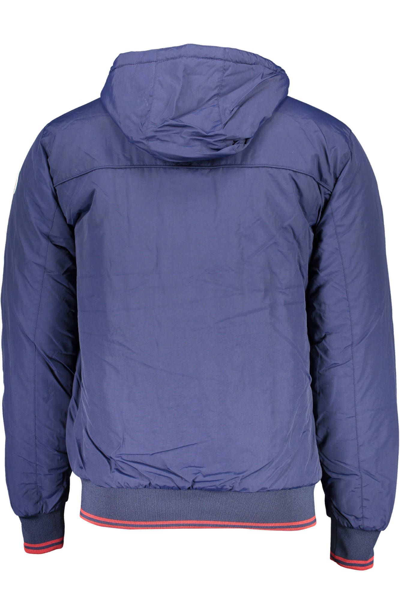 North Sails Elegant Blue Hooded Jacket with Contrasting Details