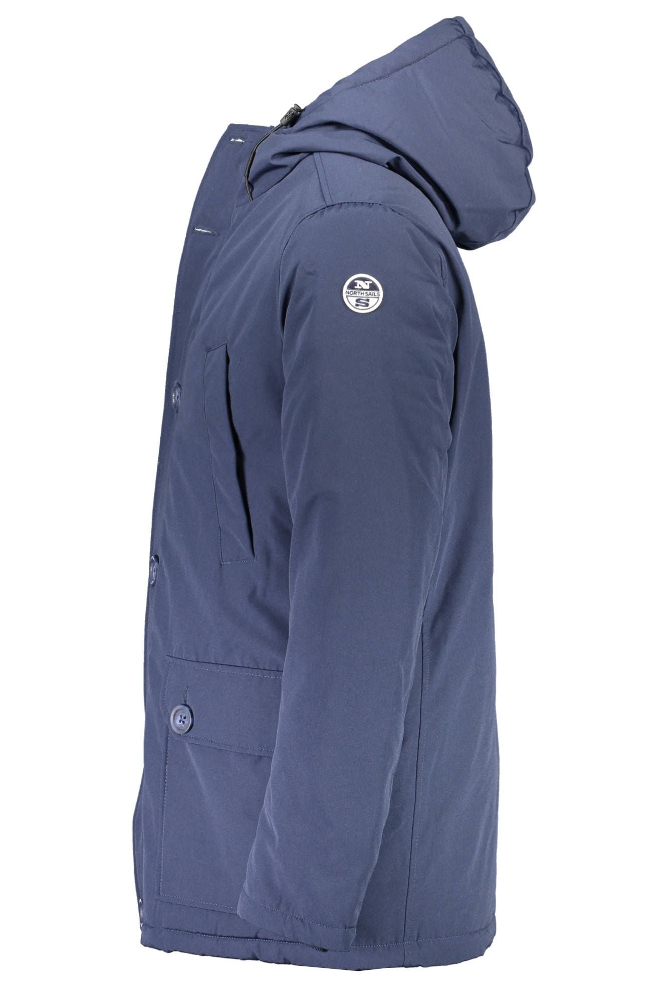 North Sails Sleek Nautical Hooded Jacket in Blue