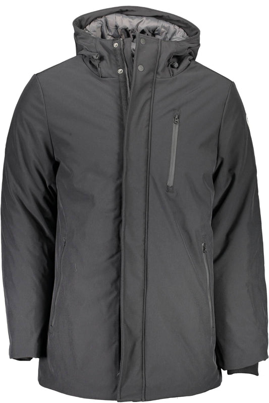 North Sails Sleek Black Polyester Hooded Jacket