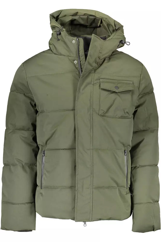 North Sails Elegant Green Hooded Men's Jacket