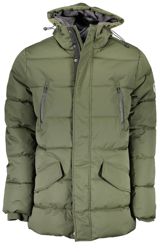 North Sails Chic Green Hooded Jacket with Contrasting Details