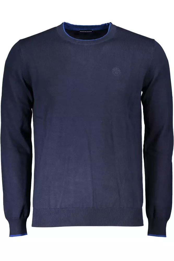 North Sails Chic Contrasting Crewneck Sweater in Blue