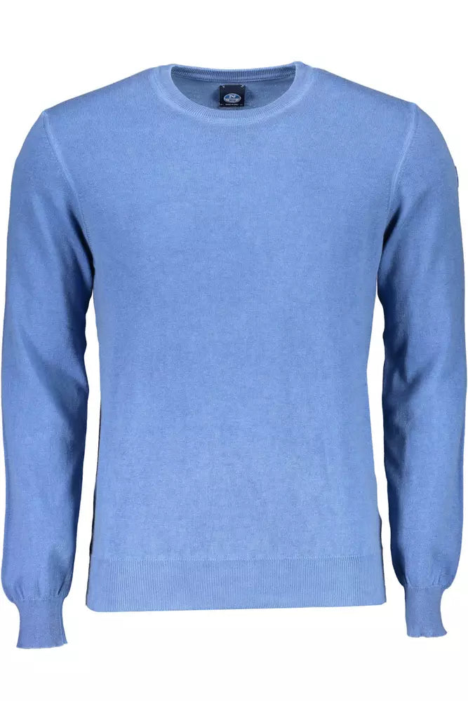 North Sails Elegant Blue Round Neck Shirt with Logo Detail