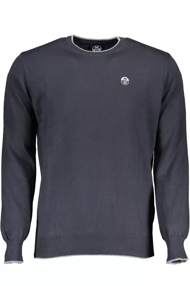 North Sails Crew-Neck Cotton Cashmere Shirt with Contrast Details