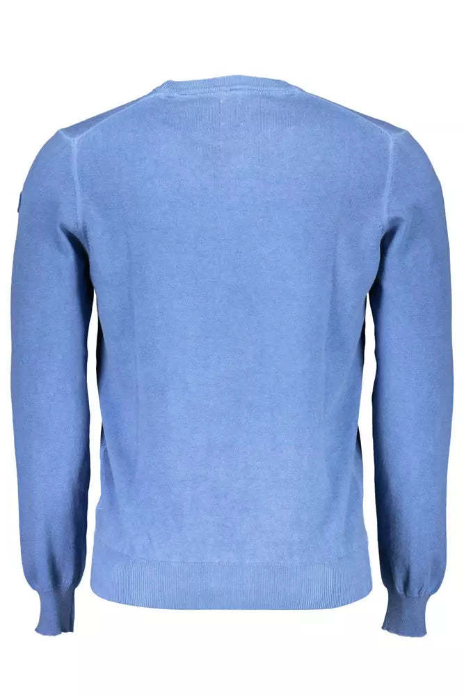 North Sails Elegant Blue Round Neck Shirt with Logo Detail