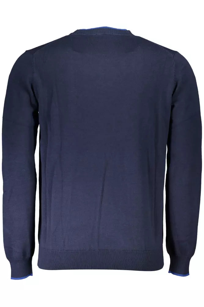 North Sails Chic Contrasting Crewneck Sweater in Blue