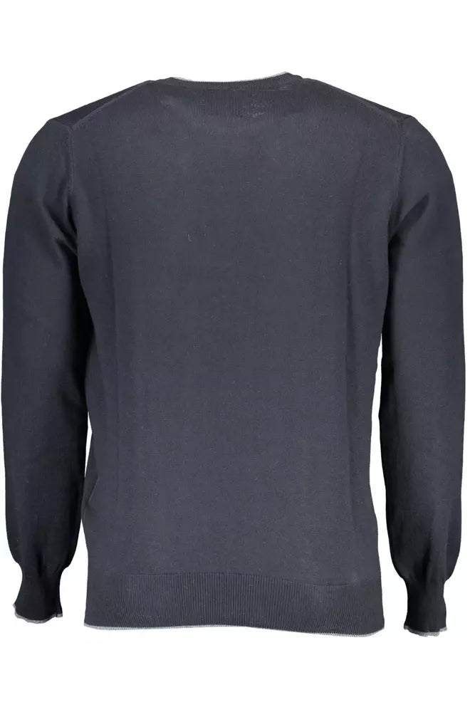 North Sails Crew-Neck Cotton Cashmere Shirt with Contrast Details