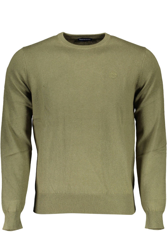 North Sails Eco-Conscious Green Wool Blend Shirt