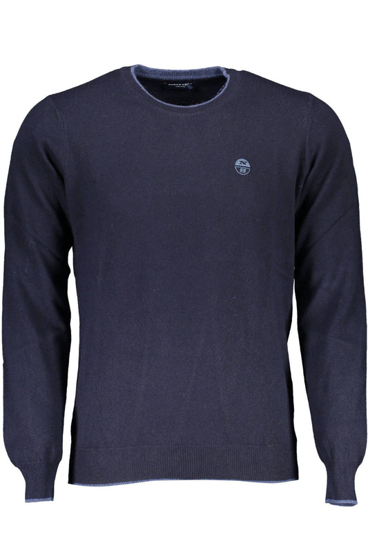 North Sails Eco-Conscious Blue Sweater with Embroidery Detail