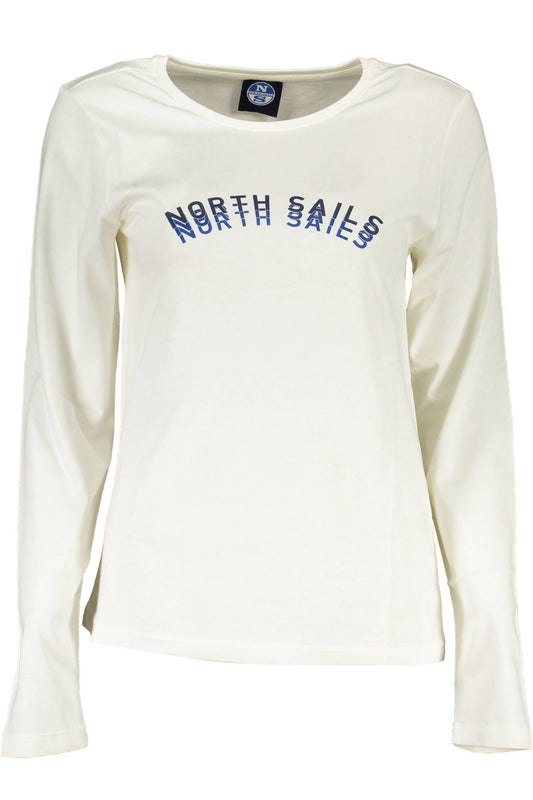 North Sails Elegant White Long Sleeve Round Neck Tee