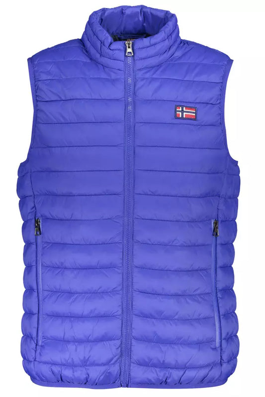 Norway 1963 Sleek Sleeveless Down Vest in Blue