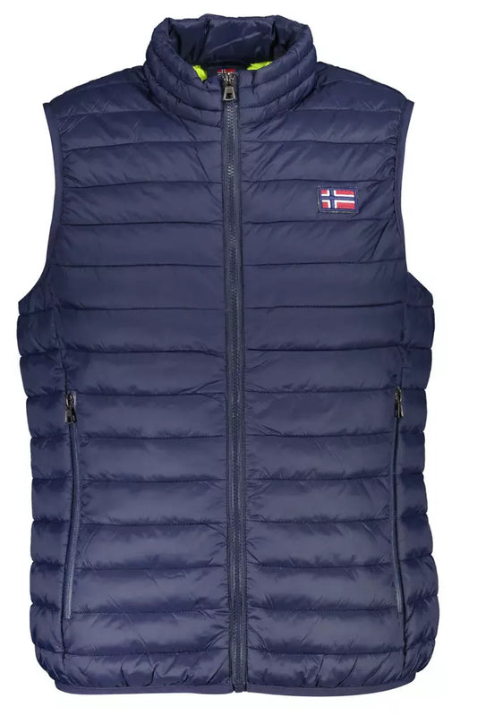 Norway 1963 Sleek Sleeveless Down Vest in Blue