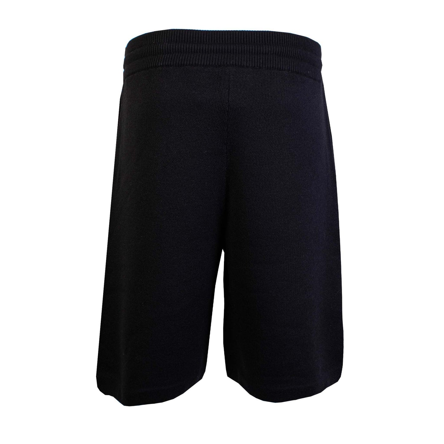 Burberry Elegant Black Cotton Sweatshorts with Logo Embroidery