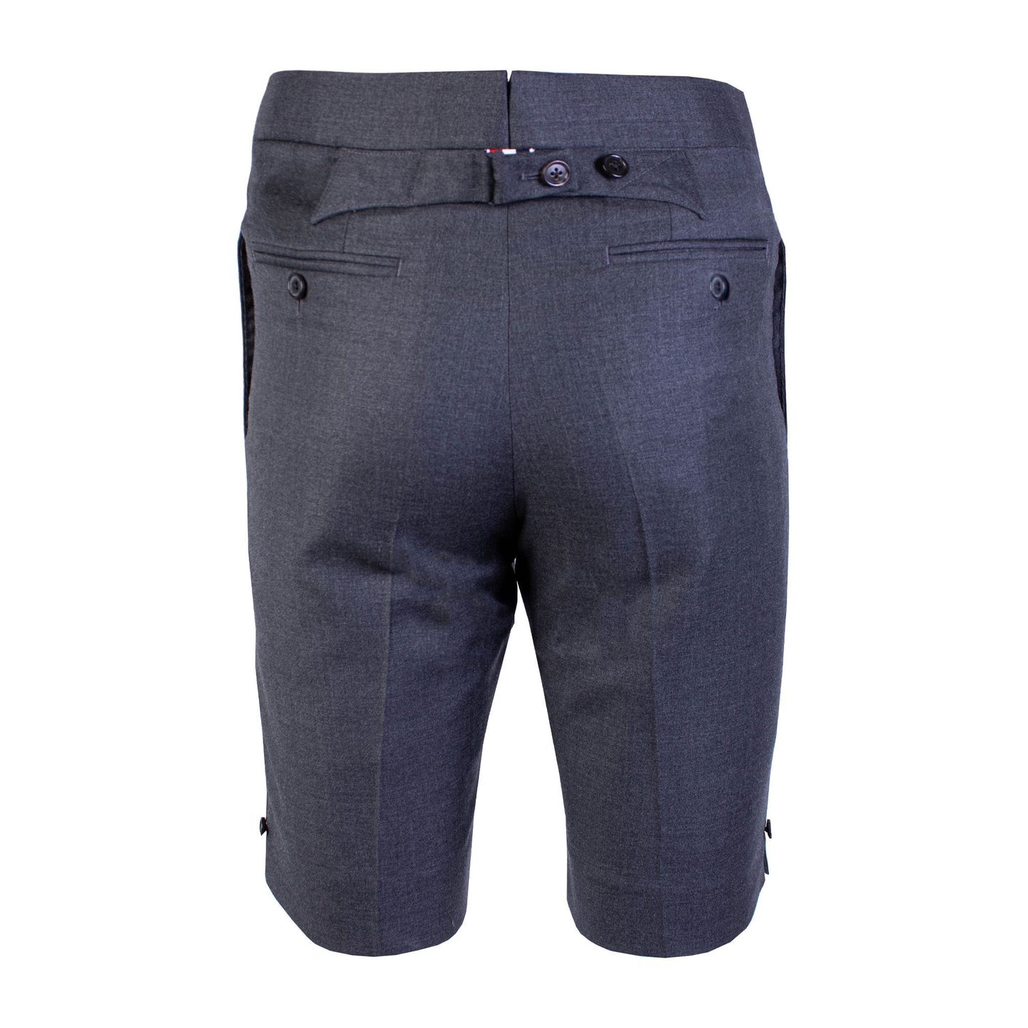 Thom Browne Elegant Gray Wool Bermuda Shorts