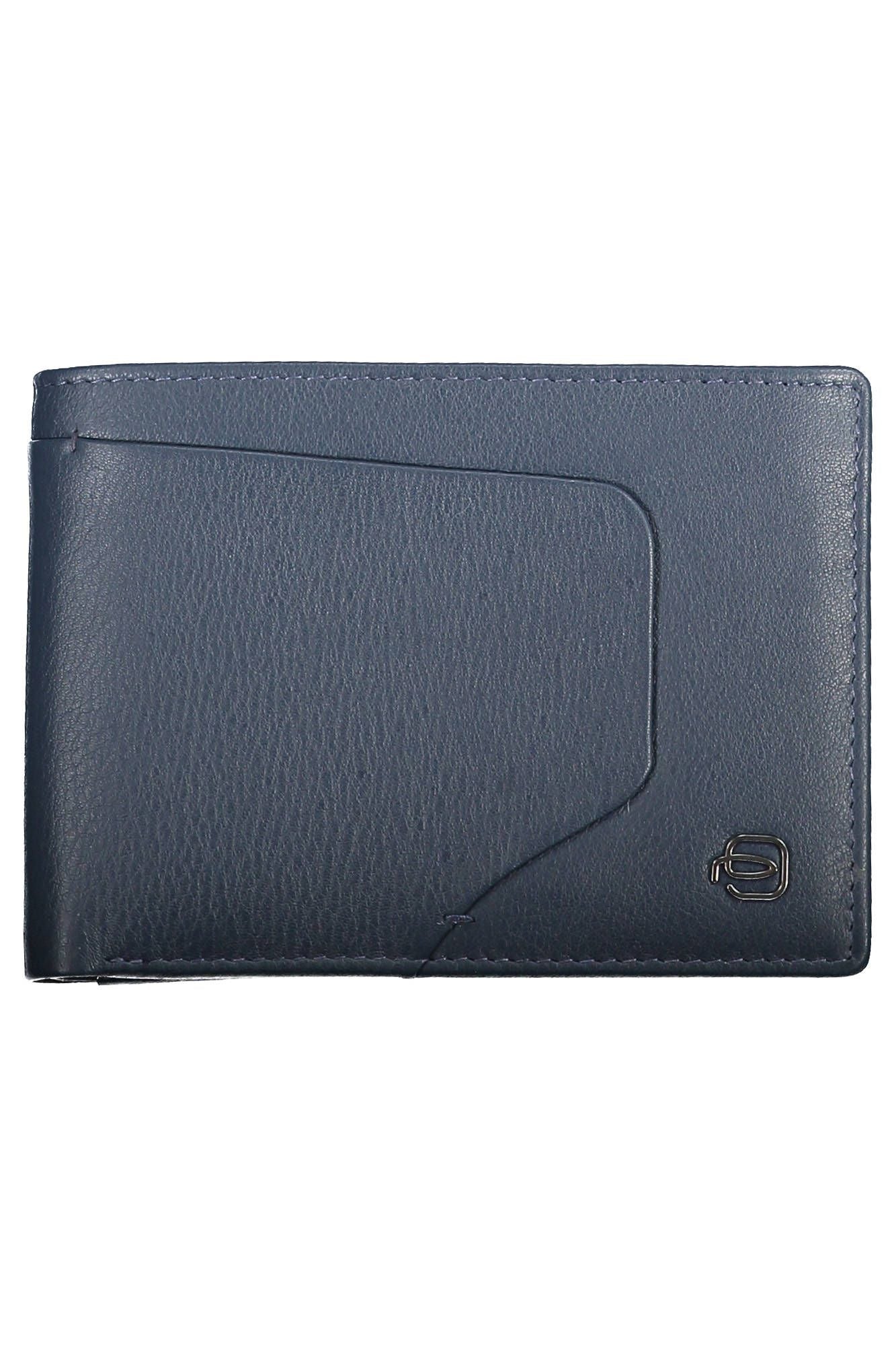 Piquadro Elegant Blue Leather Bifold Wallet with RFID Blocker