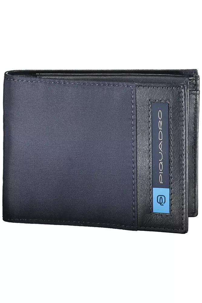 Piquadro Elegant Contrast Detail Bifold Wallet