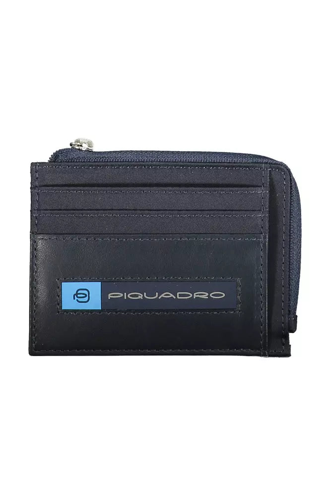 Piquadro Eco-Friendly Sleek Blue Card Holder