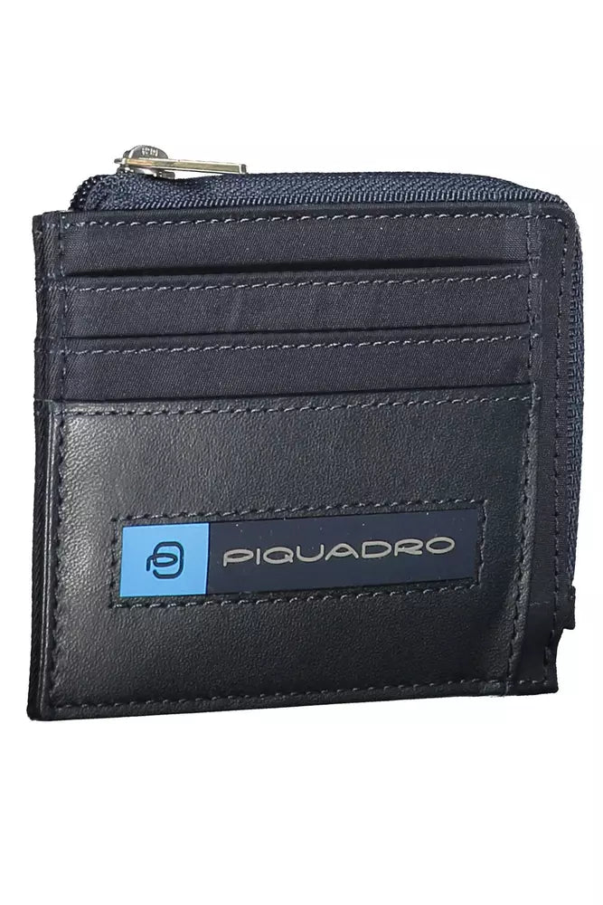 Piquadro Eco-Friendly Sleek Blue Card Holder