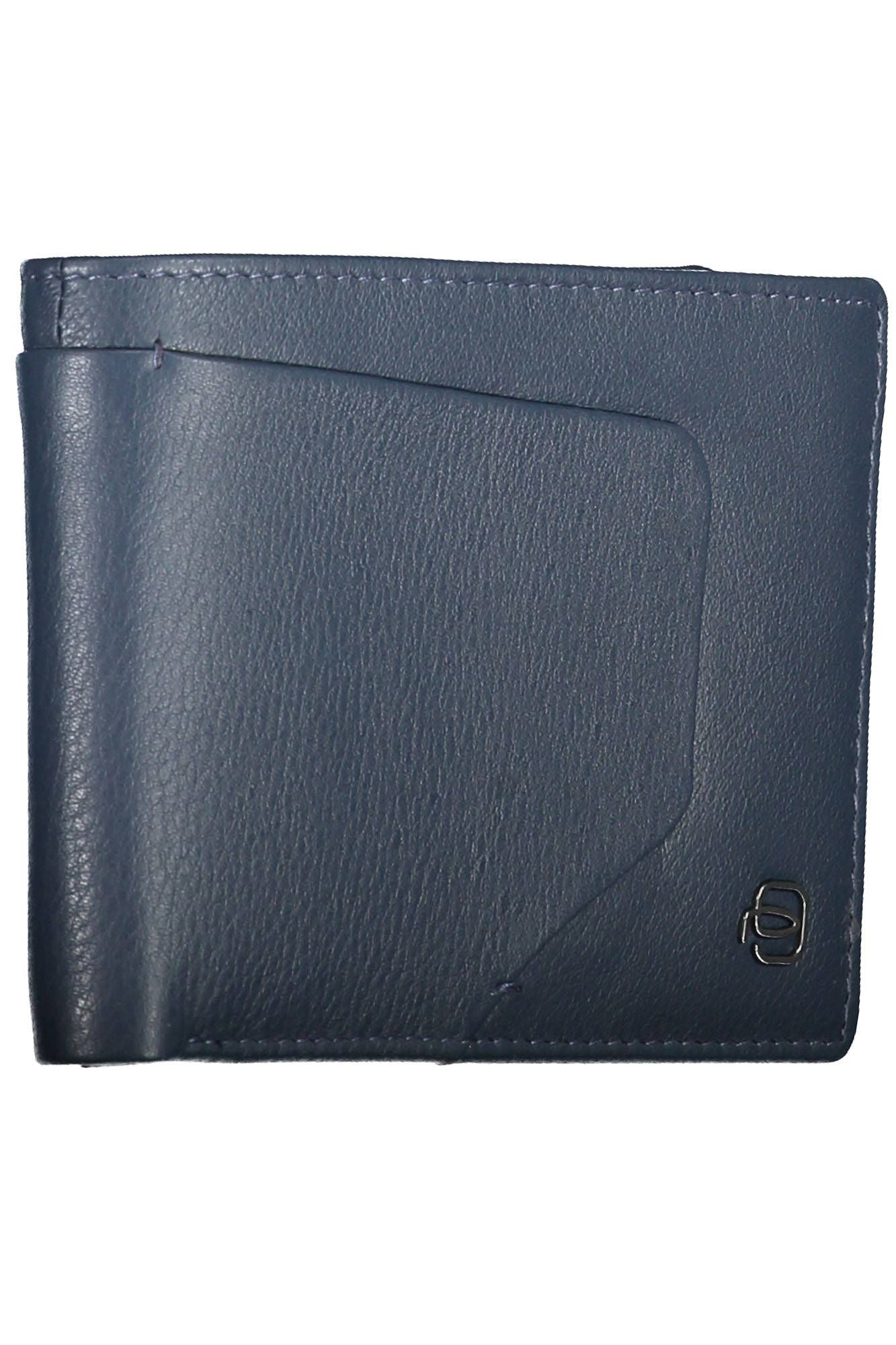 Piquadro Elegant Blue Leather Bifold Wallet with RFID Blocker