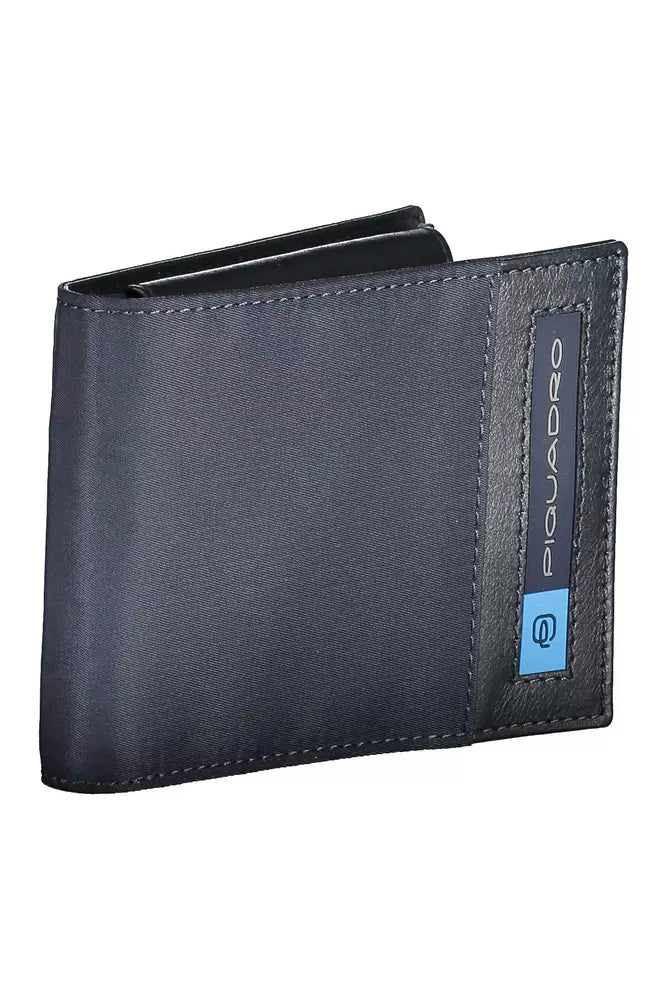 Piquadro Elegant Contrast Detail Bifold Wallet