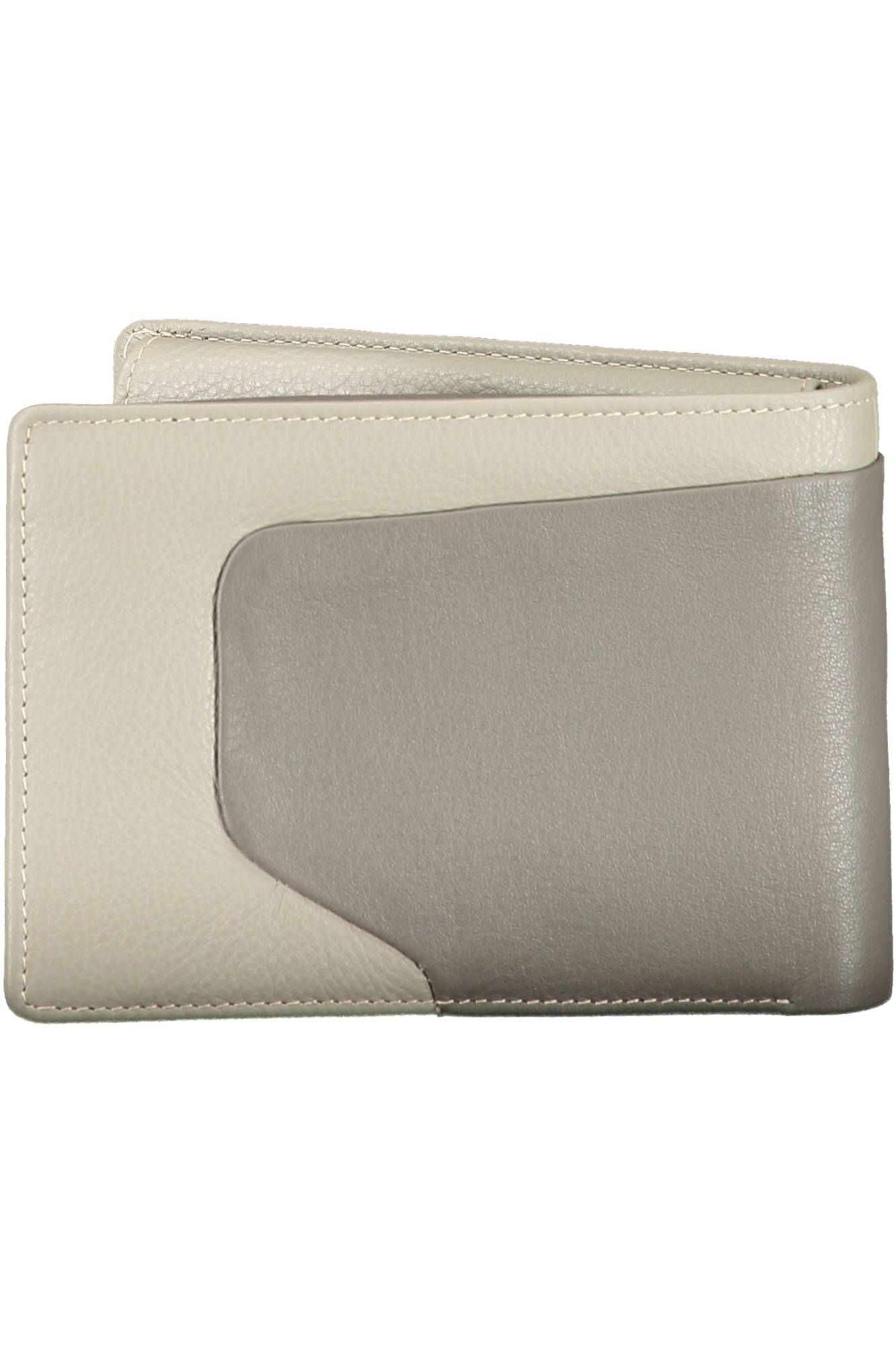 Piquadro Elegant Gray Leather RFID Wallet with Coin Purse