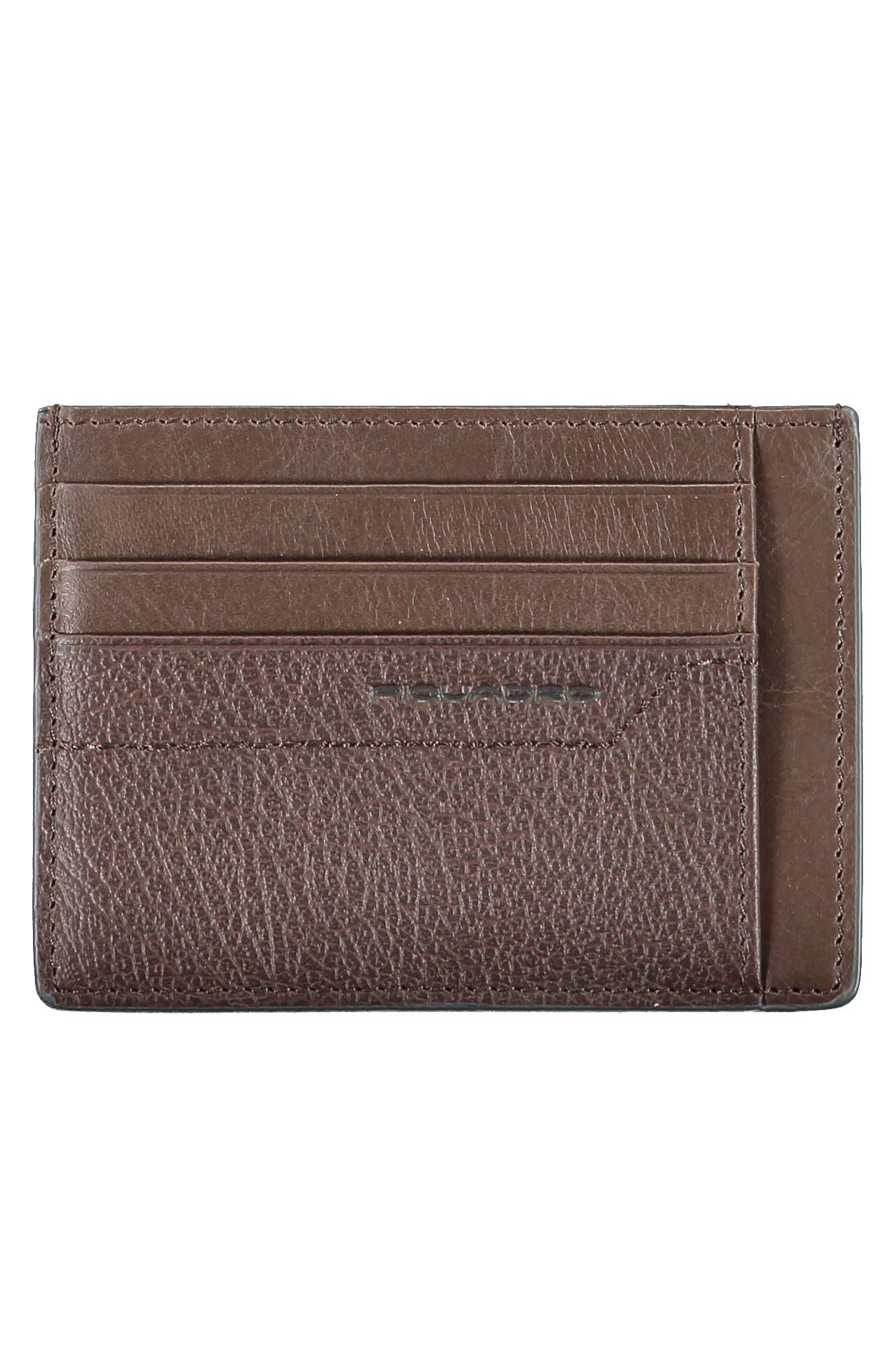 Piquadro Sleek Brown Leather Card Holder with RFID Block