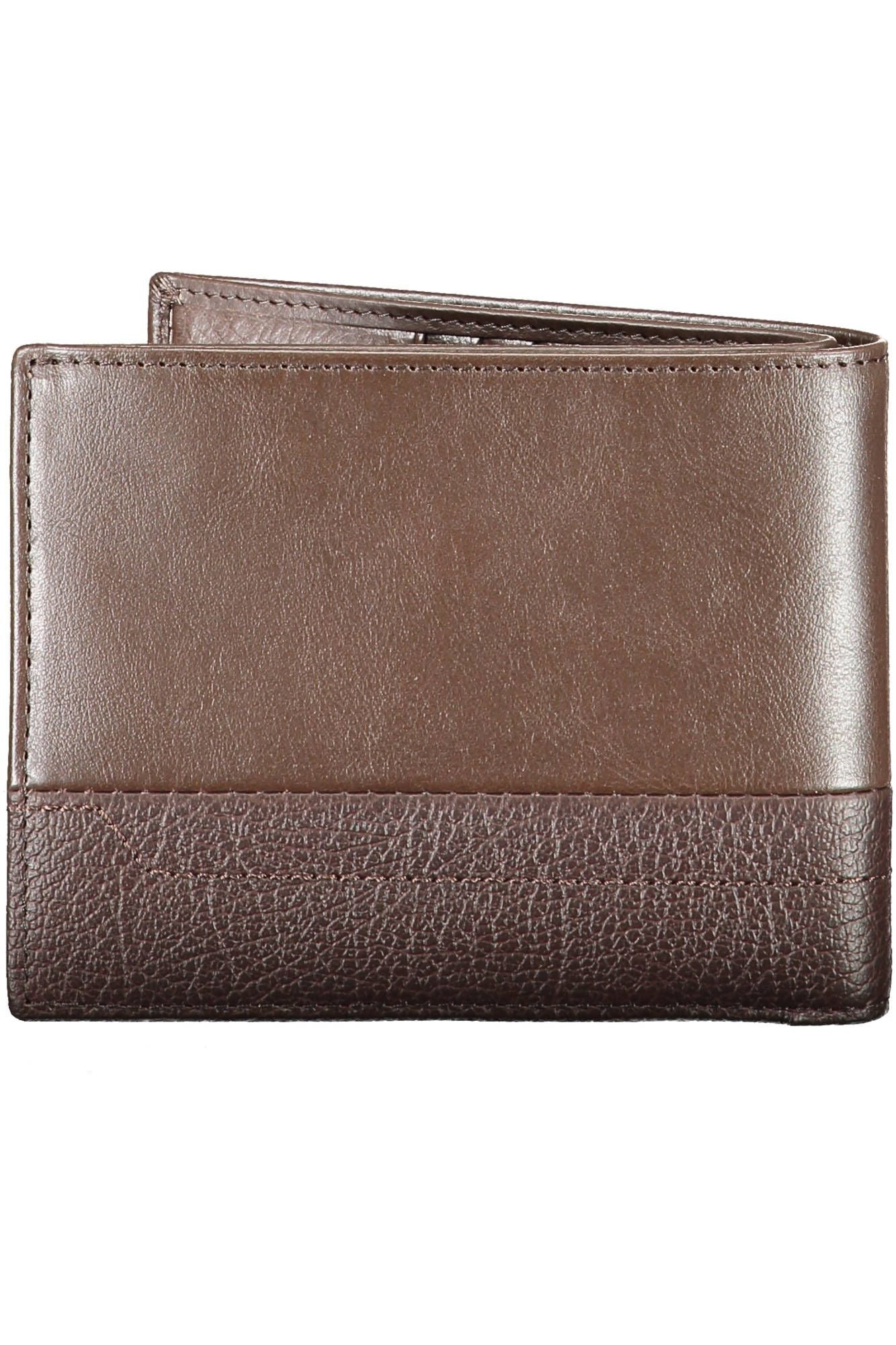 Piquadro Elegant Brown Leather Bi-Fold Wallet