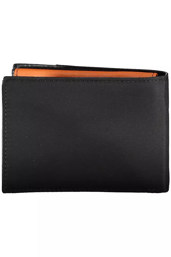 Piquadro Sleek Black ECONYL Wallet with Coin Purse