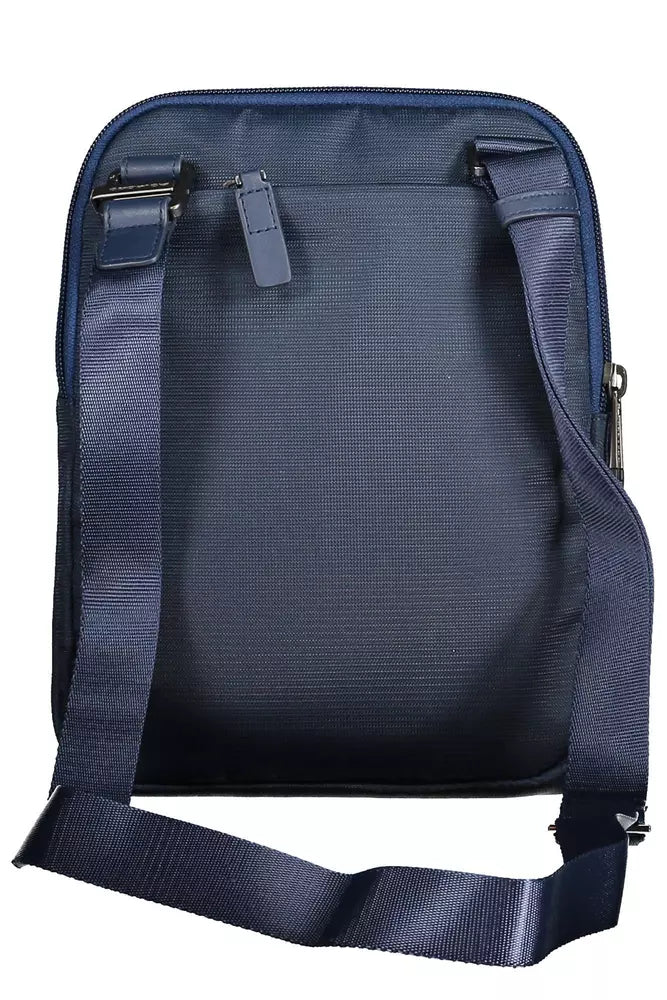 Piquadro Sleek Blue Eco-Conscious Shoulder Bag