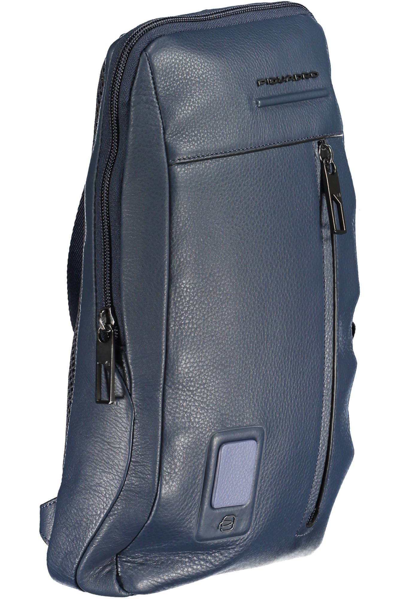 Piquadro Elegant Blue Leather Shoulder Strap Bag