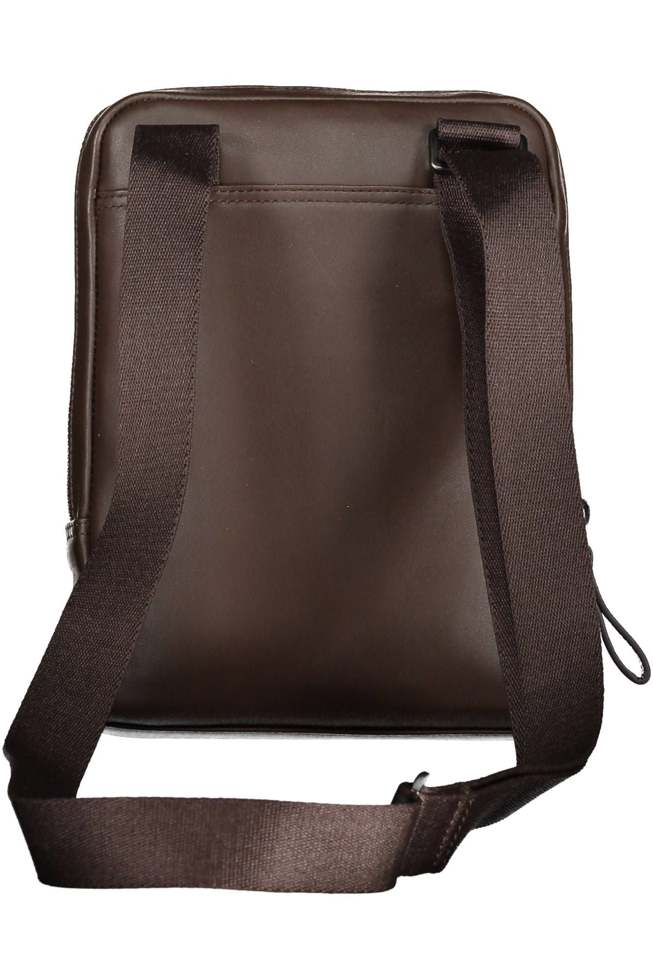 Piquadro Elegant Brown Leather Shoulder Bag with Contrasting Details