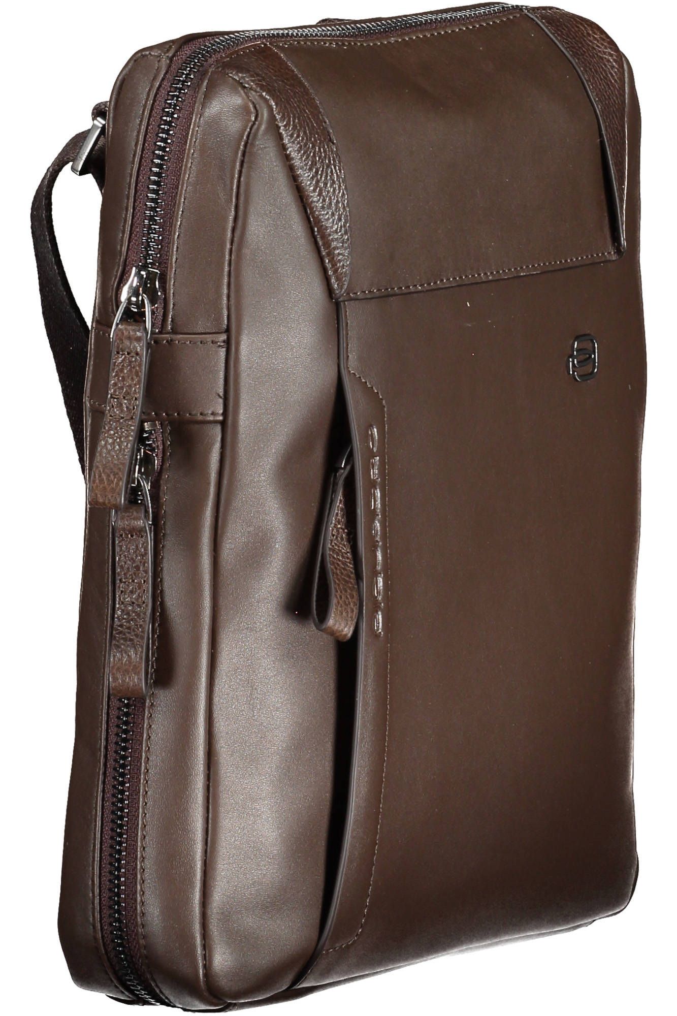 Piquadro Elegant Brown Leather Shoulder Bag