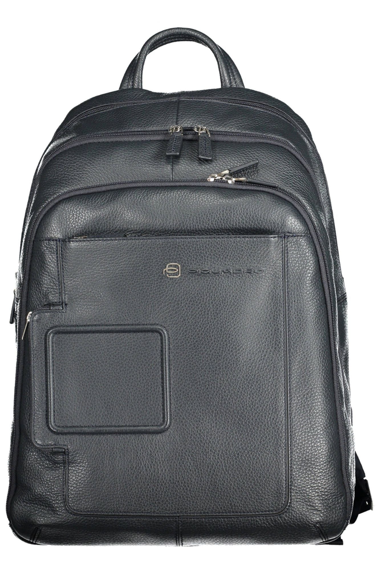 Piquadro Elegant Leather Backpack with Laptop Compartment