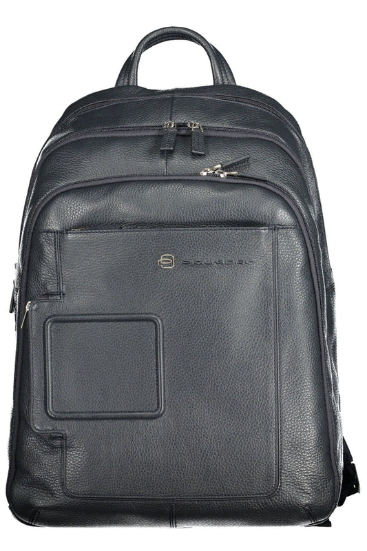 Piquadro Elegant Leather Backpack with Laptop Compartment