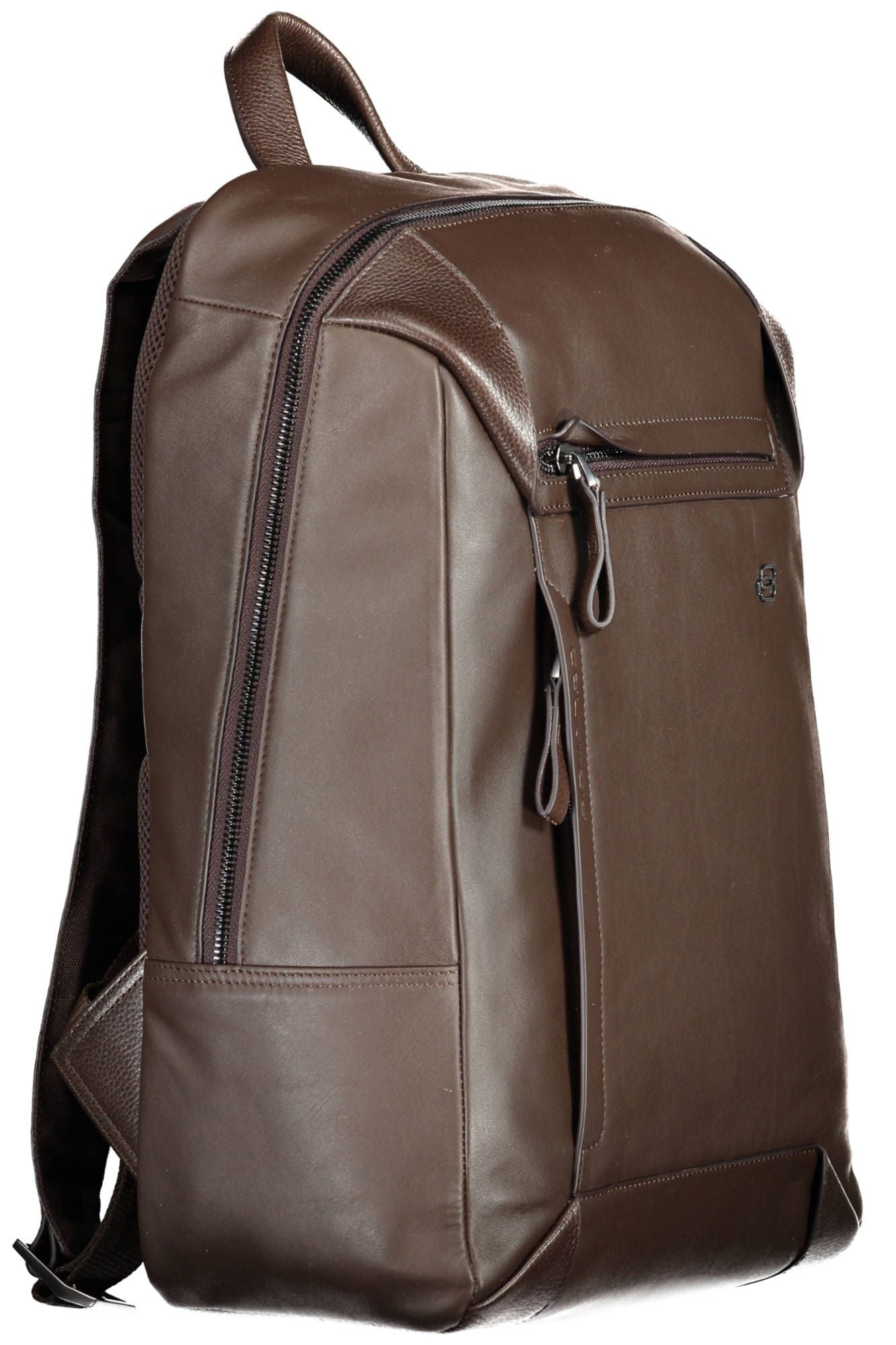 Piquadro Elegant Leather Backpack with Contrast Details