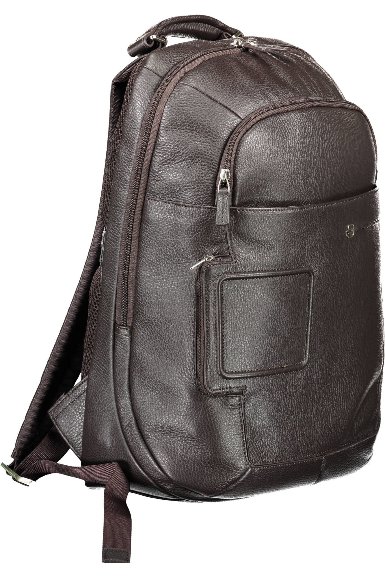 Piquadro Elegant Brown Nylon Backpack with Laptop Space