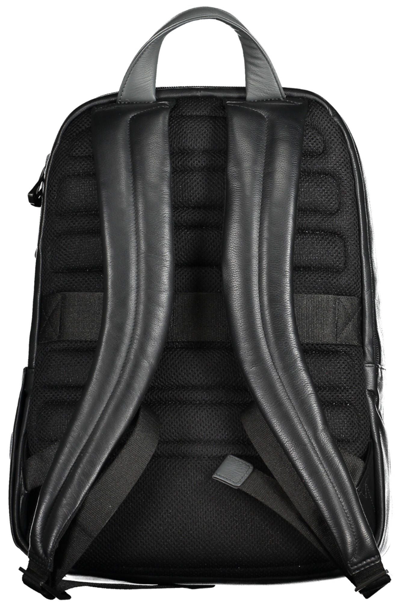 Piquadro Sleek Black Leather Executive Backpack