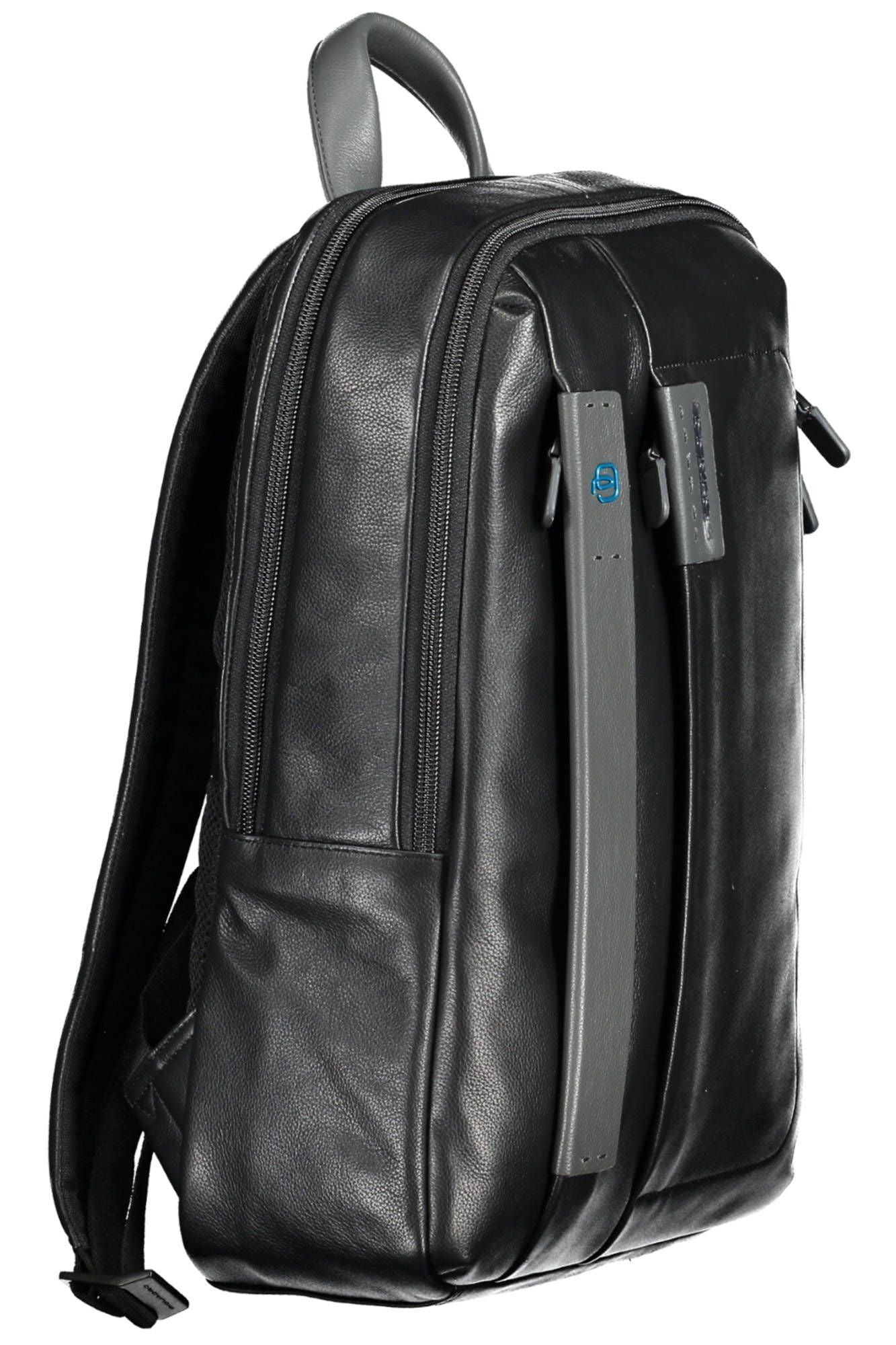 Piquadro Sleek Black Leather Executive Backpack