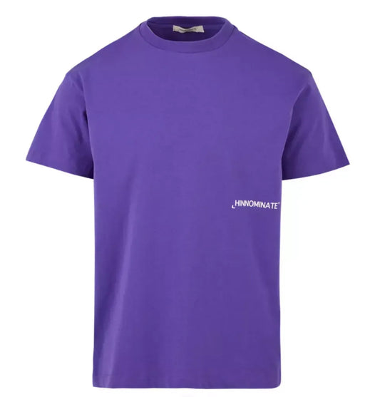 Hinnominate Elegant Purple Cotton Jersey Tee