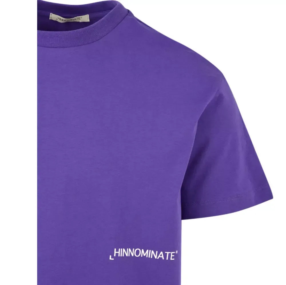 Hinnominate Elegant Purple Cotton Jersey Tee