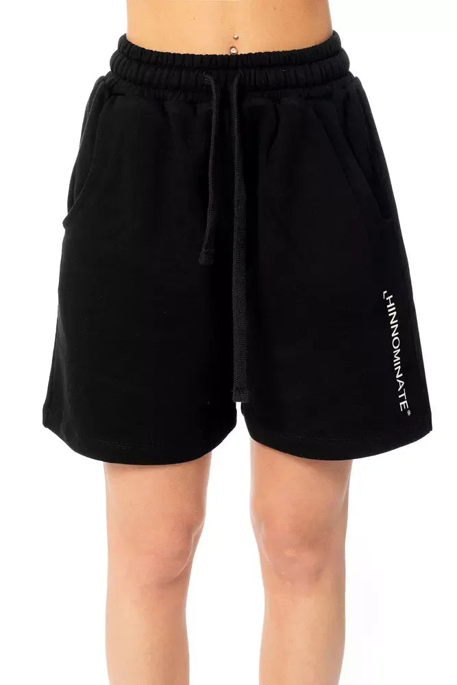 Hinnominate Chic Fleece Bermuda Shorts with Logo Detail