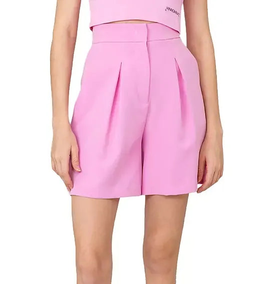 Hinnominate Chic Bermuda Shorts in Soft Pink