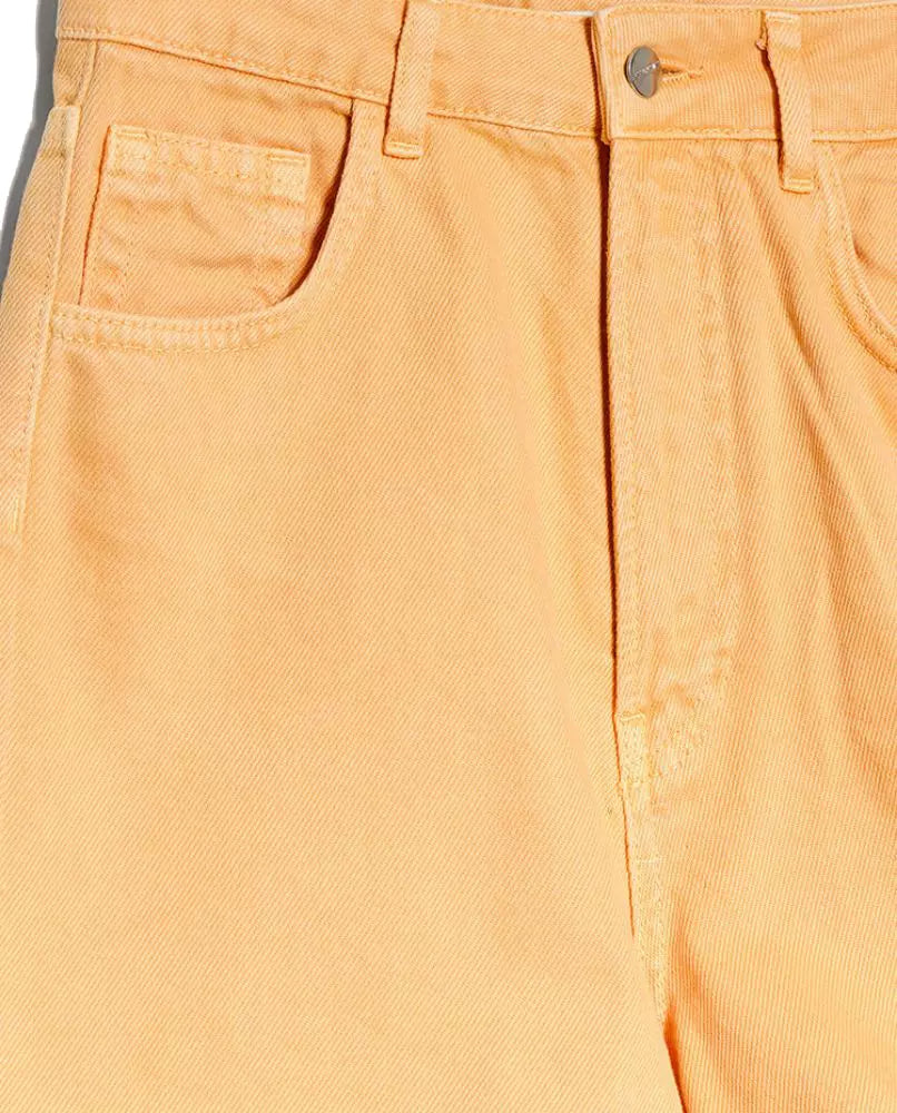 Hinnominate Summery Chic Orange Cotton Shorts