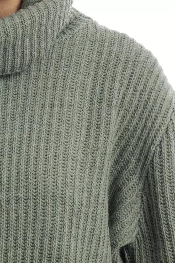 Hinnominate Chic Ribbed Turtleneck Cropped Sweater