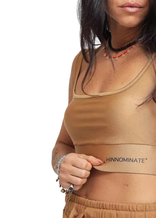 Hinnominate Elegant Stretch Lycra Logo Top