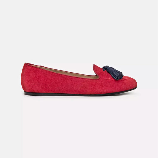 Charles Philip Elegant Suede Tasseled Moccasins