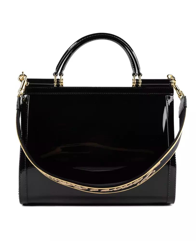 Dolce & Gabbana Elegant Black Sicily Shoulder Bag