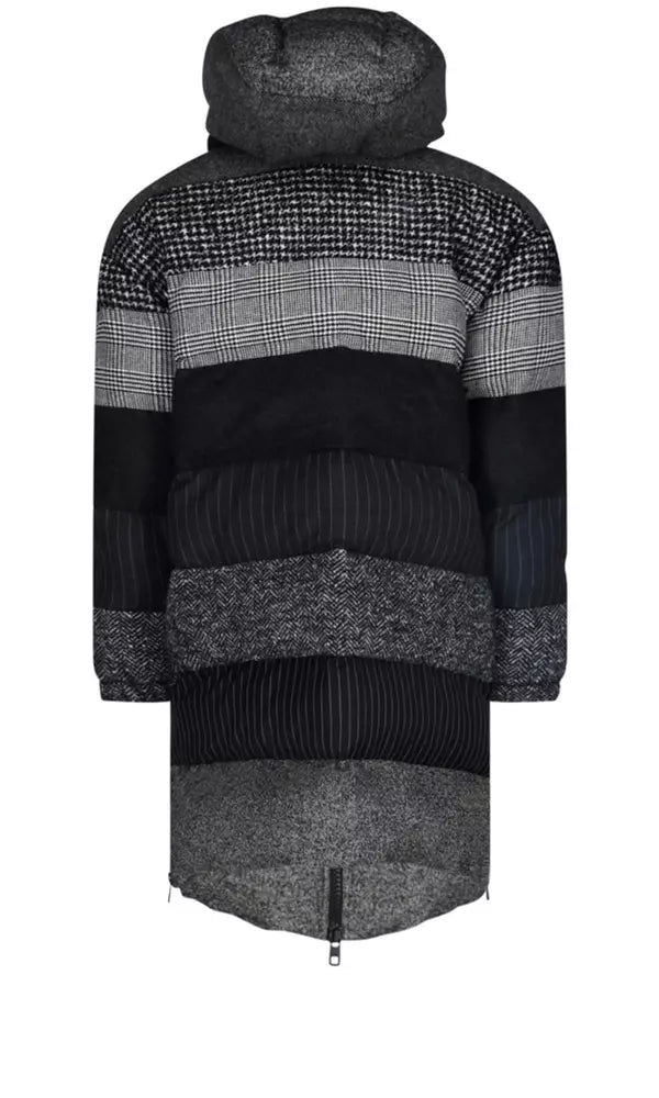 Dolce & Gabbana Chic Houndstooth Pattern Winter Jacket