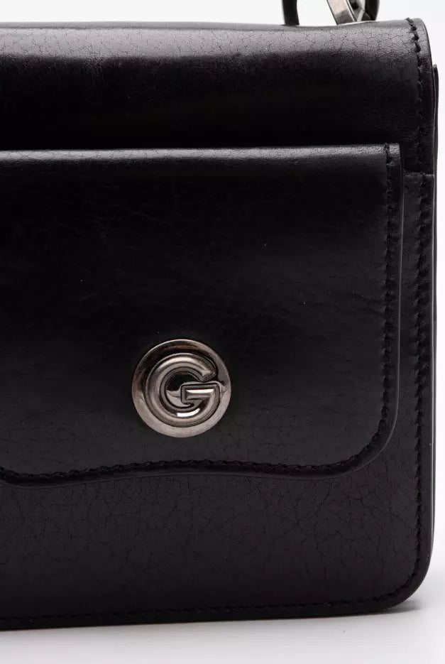 Dolce & Gabbana Elegant Calfskin Shoulder Bag with Metal Logo